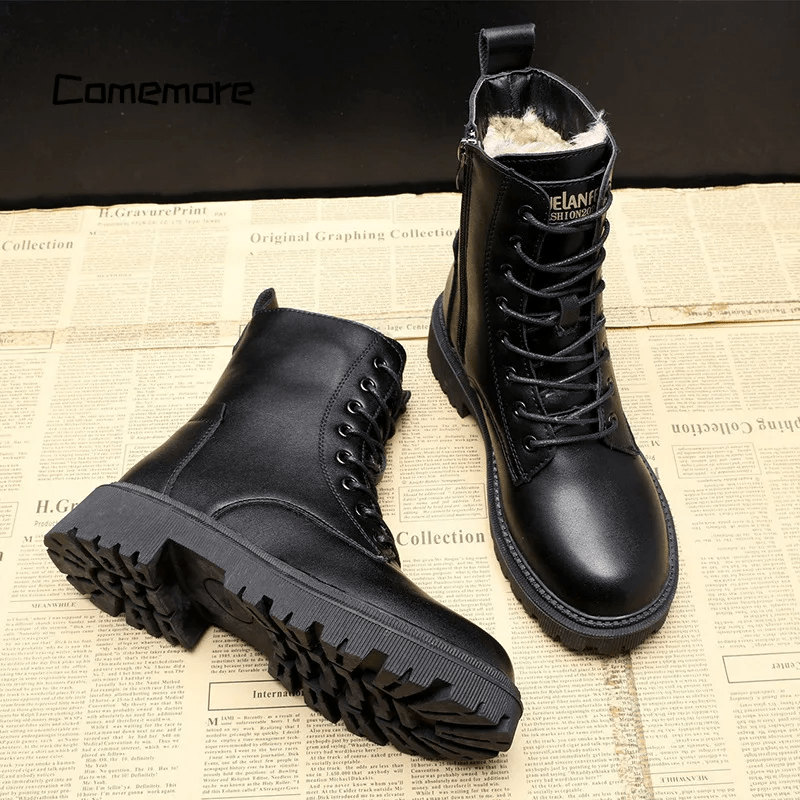 Léonie™ | Elegantes botas de cuero negro