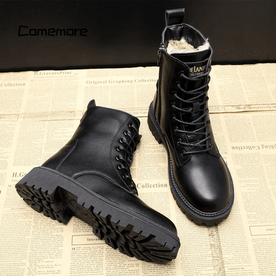 Léonie™ | Elegantes botas de cuero negro